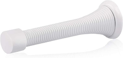 HOMOTEK 3-1/8" Heavy Duty Flexible Spring Door Stops - 1 Pack, White