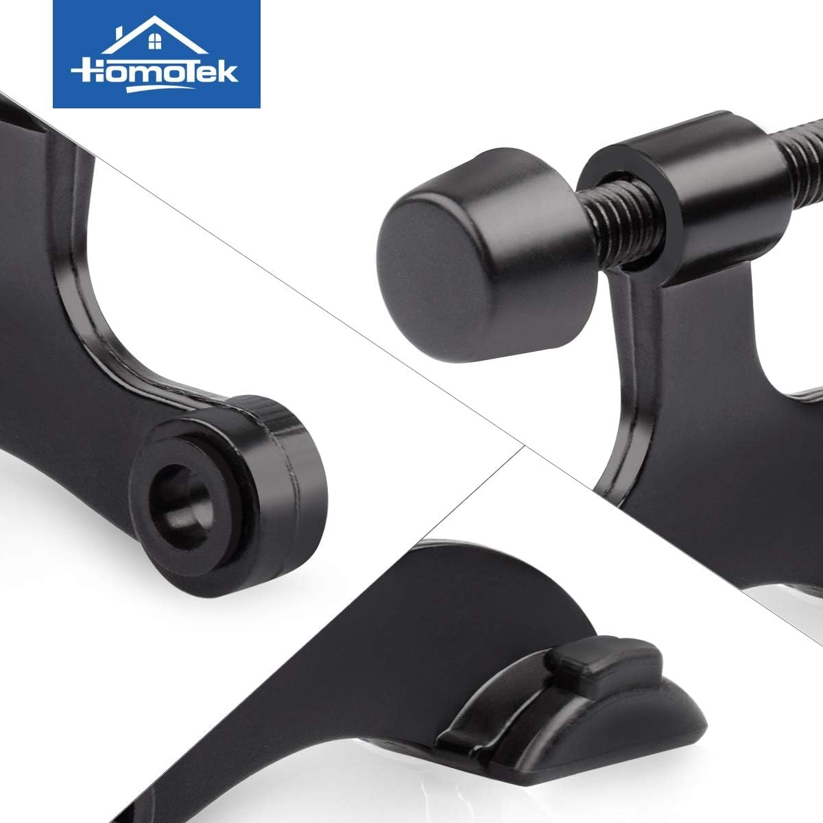 HOMOTEK hinge pin door stopper - 36 Pack - Black - image 6