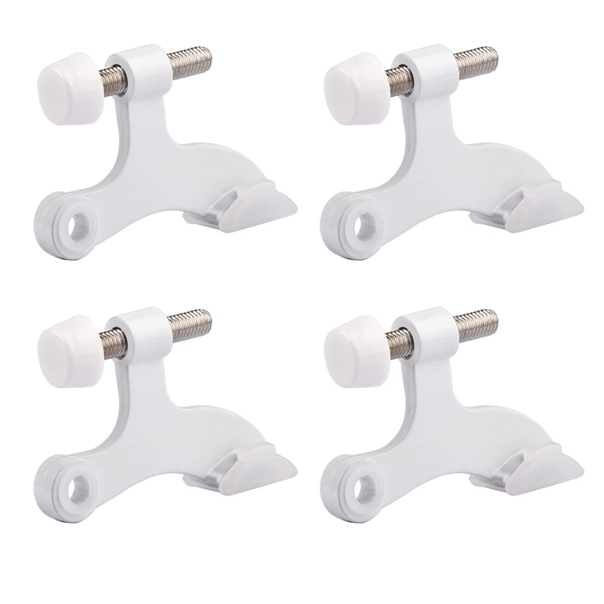 HOMOTEK hinge pin door stopper - 4 Pack - White