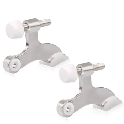 HOMOTEK hinge pin door stopper - 2 Pack - Satin Nickel