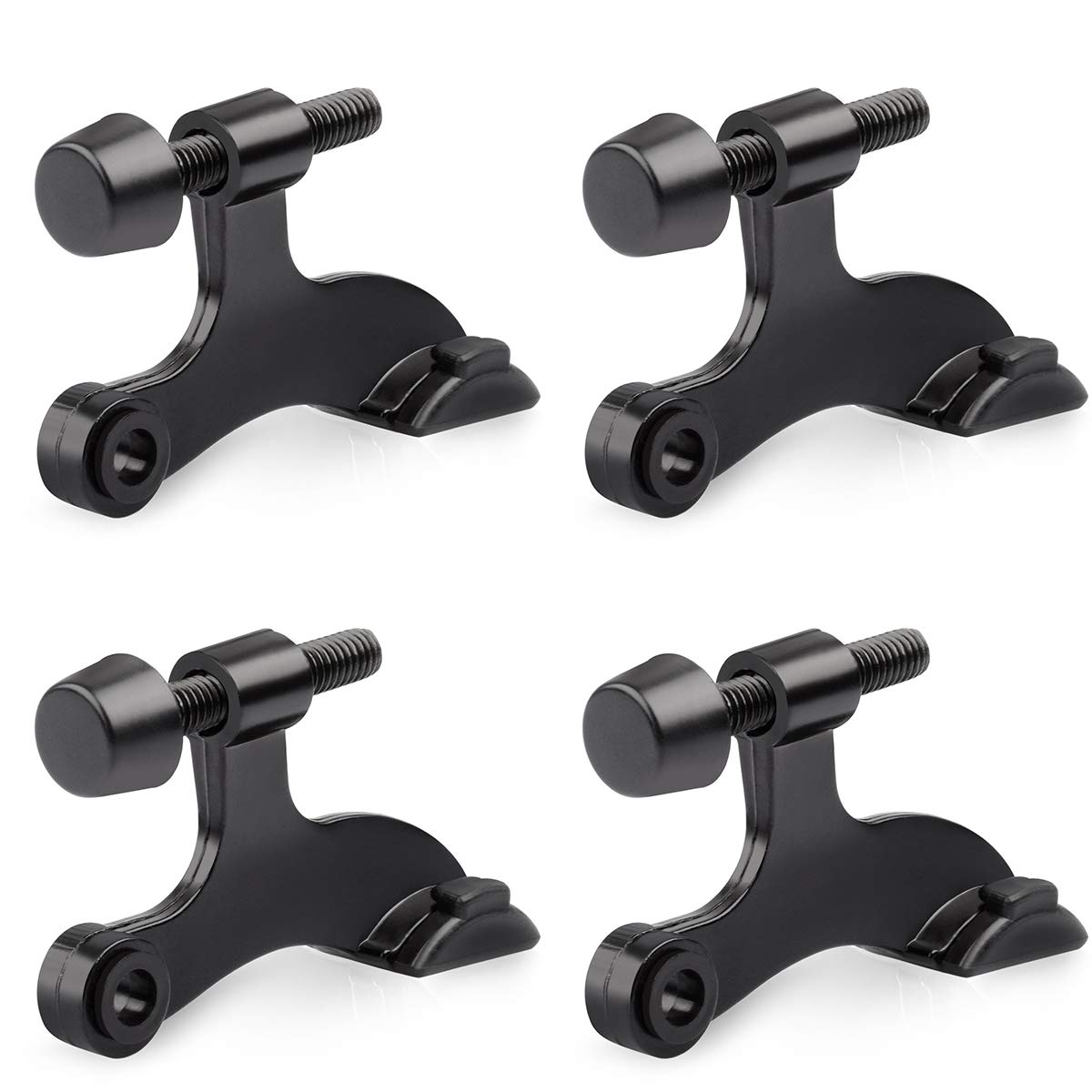 HOMOTEK hinge pin door stopper - 4 Pack - Black