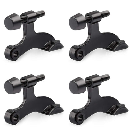 HOMOTEK hinge pin door stopper - 4 Pack - Black