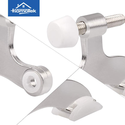 HOMOTEK hinge pin door stopper - 8 Pack - Satin Nickel - image 5