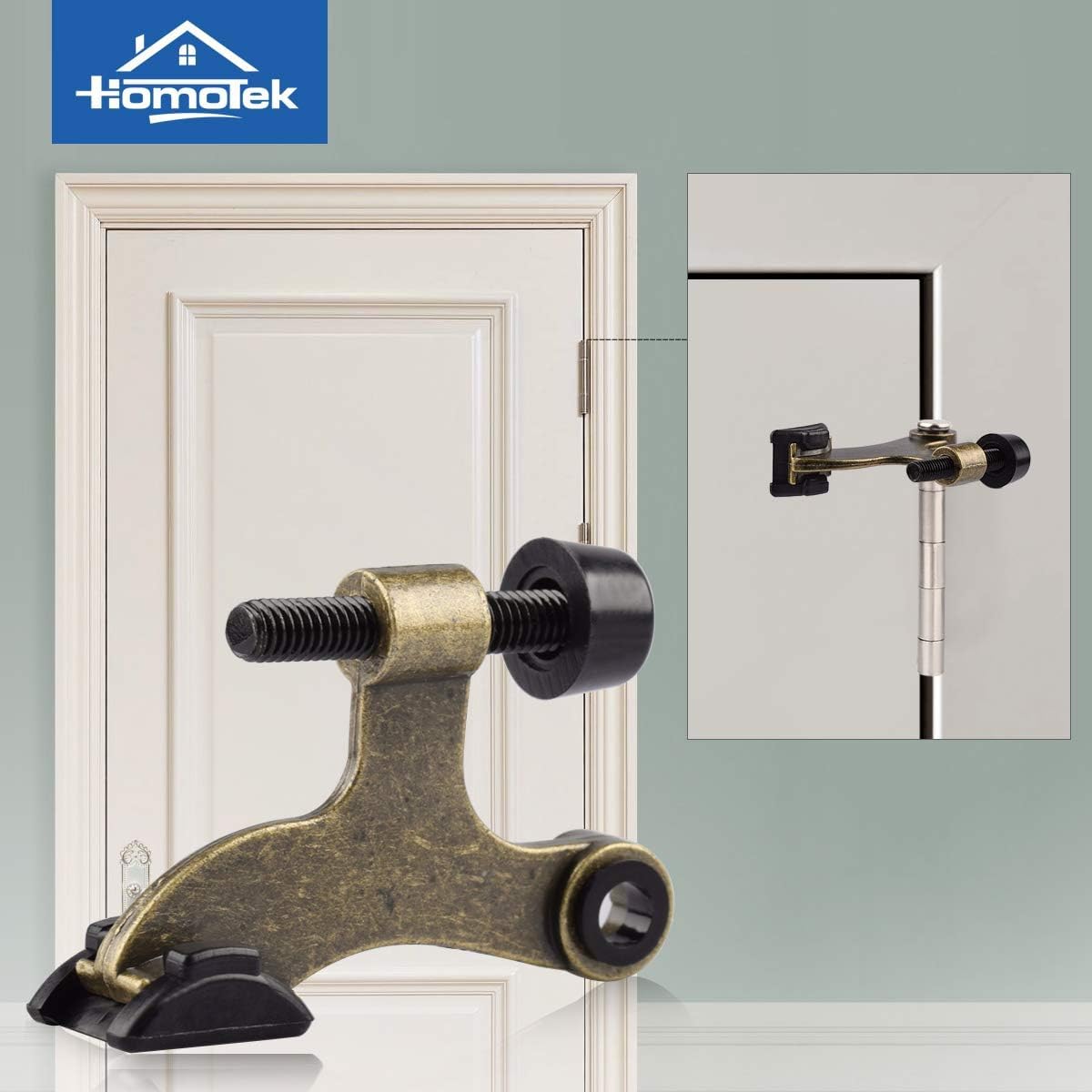 HOMOTEK hinge pin door stopper - 36 Pack - Antique Brass - image 5