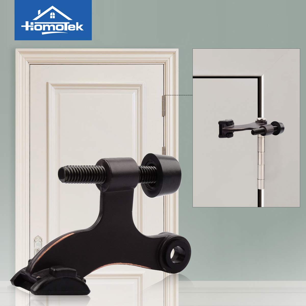 HOMOTEK hinge pin door stopper - 8 Pack - Oil Rubbed Bronze - image 6
