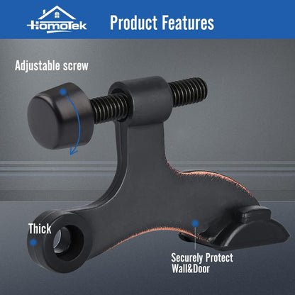 HOMOTEK hinge pin door stopper - 36 Pack - Oil Rubbed Bronze - image 2