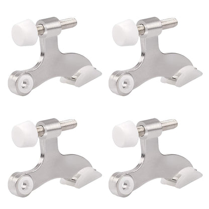 HOMOTEK hinge pin door stopper - 4 Pack - Satin Nickel