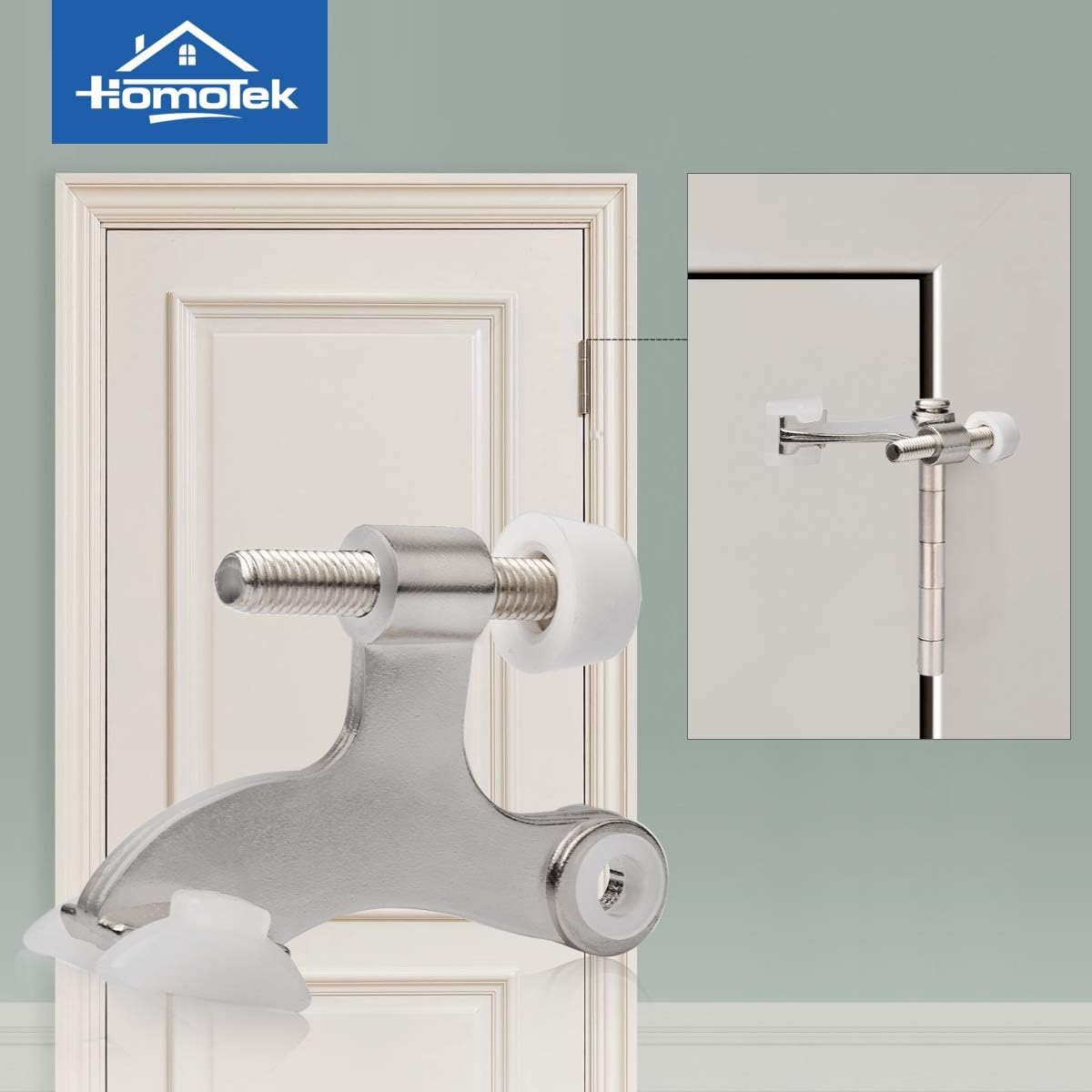 HOMOTEK hinge pin door stopper - 24 Pack - Satin Nickel - image 6