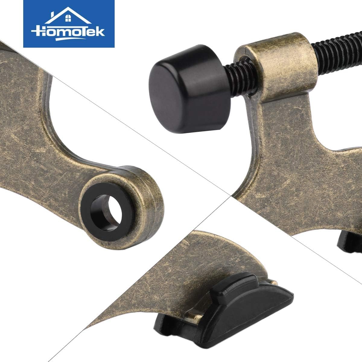 HOMOTEK hinge pin door stopper - 36 Pack - Antique Brass - image 6