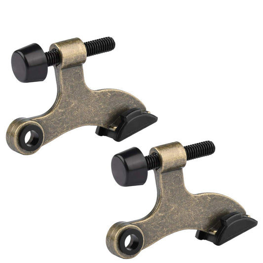HOMOTEK hinge pin door stopper - 2 Pack - Antique Brass