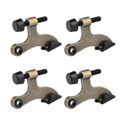 HOMOTEK hinge pin door stopper - 4 Pack - Antique Brass
